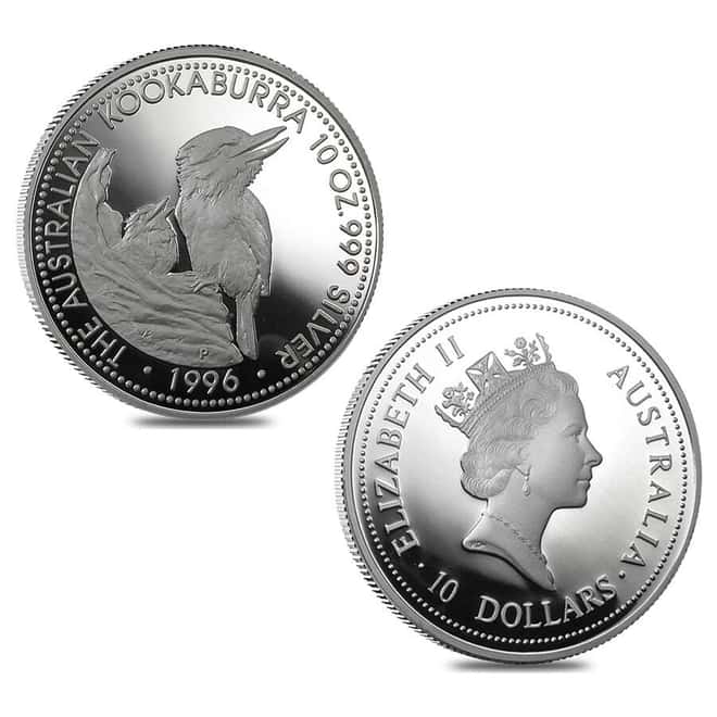 1996 45.15 oz Proof Silver Australian Kookaburra 4-Coin Set Perth Mint