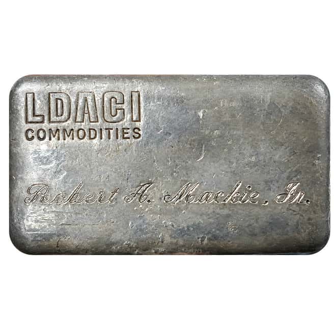 10 oz Engelhard LDACI Commodities Robert A. Mackie Jr. Silver Bar .999+ Fine