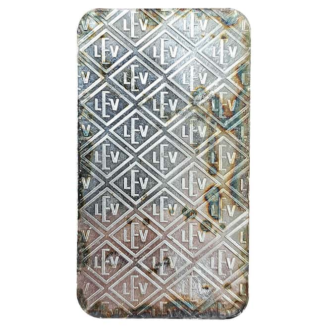 10 oz Geiger Security Line Silver Bar .999 Fine (Toned)