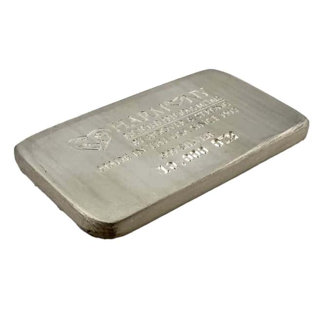 10 oz Hoover & Strong Harmony Recycled Precious Metals Silver Bar .999 Fine
