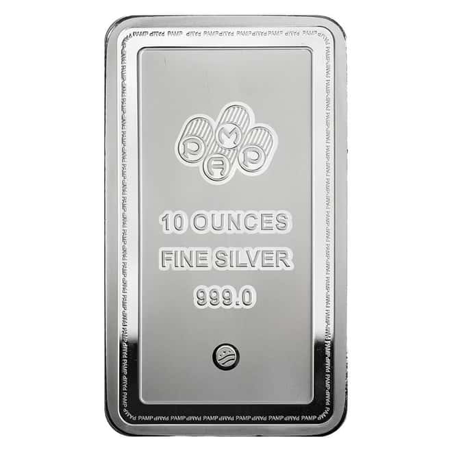 10 oz PAMP Lady of Freedom Silver Bar .999 Fine