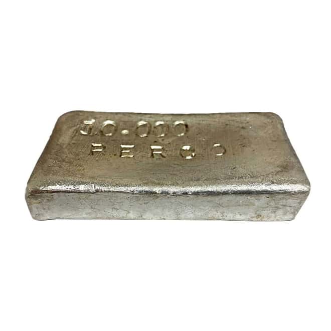 10 oz Perco Mint Vintage Silver Bar .999 Fine