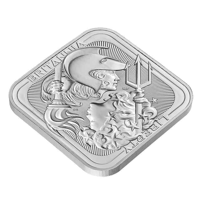 10 oz Royal Mint Britannia and Liberty Silver Bar .9999 Fine