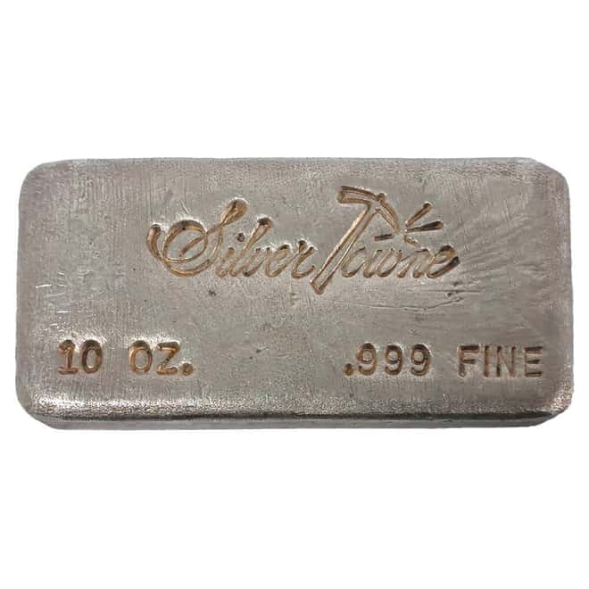 10 oz SilverTowne 2nd Series Cast Silver Bar .999 Fine