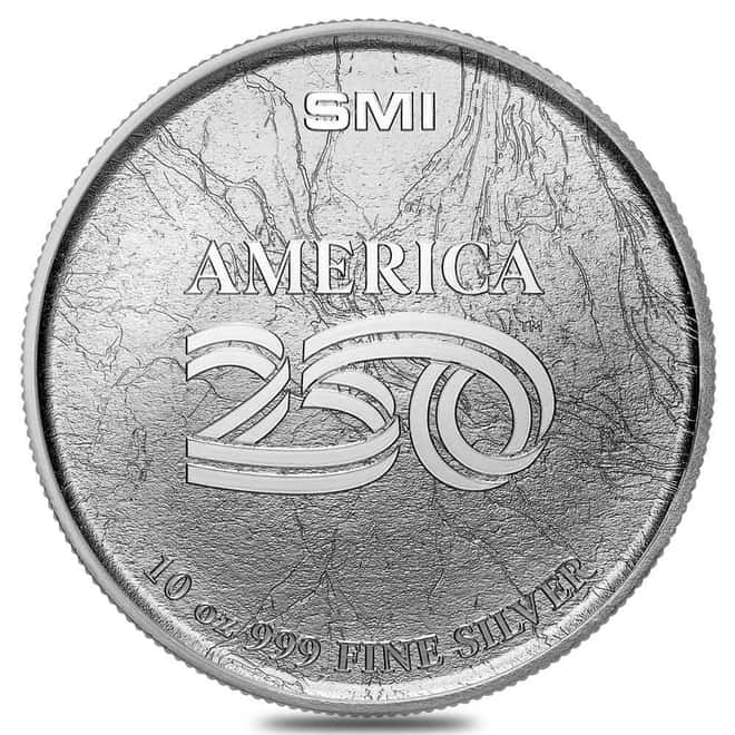 10 oz Sunshine Mint American Eagle 250th Anniversary Silver Round .999 Fine