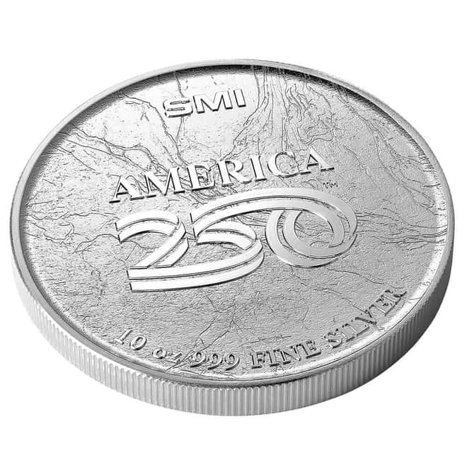 10 oz Sunshine Mint American Bear 250th Anniversary Silver Round .999 Fine