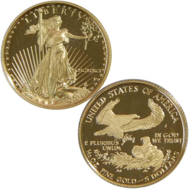 1991-W+P 1.85 oz American Gold Eagle Set (w/COA&BOX)