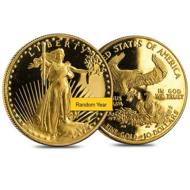 1/4 oz Proof Gold American Eagle Scruffy (Random Year)