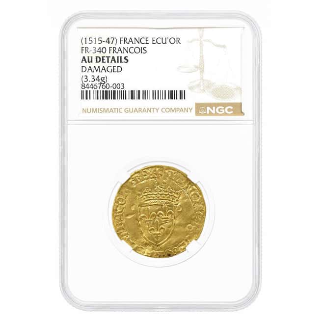 1515-1547 France 1 Ecu D'or FR-340 Francois Gold Coin NGC AU Details