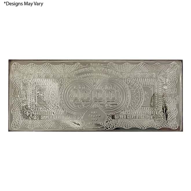 16 oz Silver Bill Bar (Random Design, Scruffy)