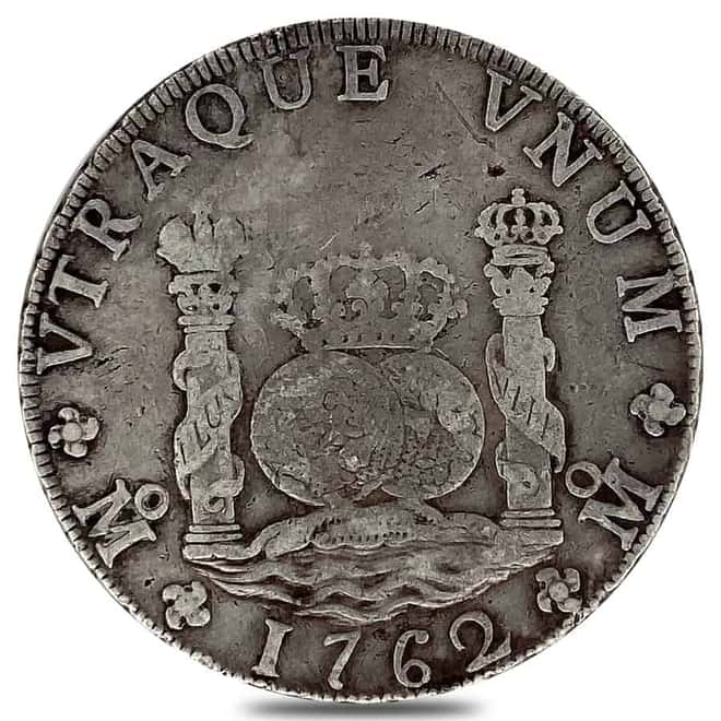 1762 MM Mexico Spanish Colony 8 Reales Charles III Silver Coin ASW .798 oz Circ