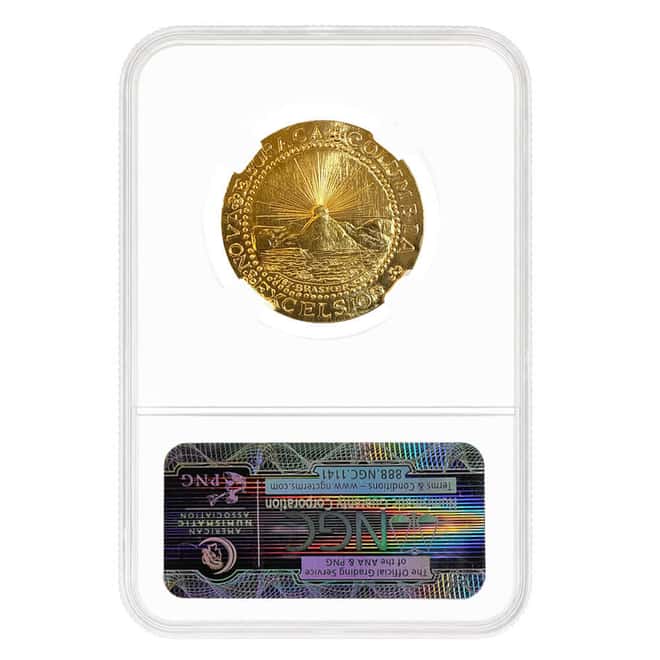1787-2014 Ephraim Brasher EB Doubloon Commemorative Gold Coin NGC