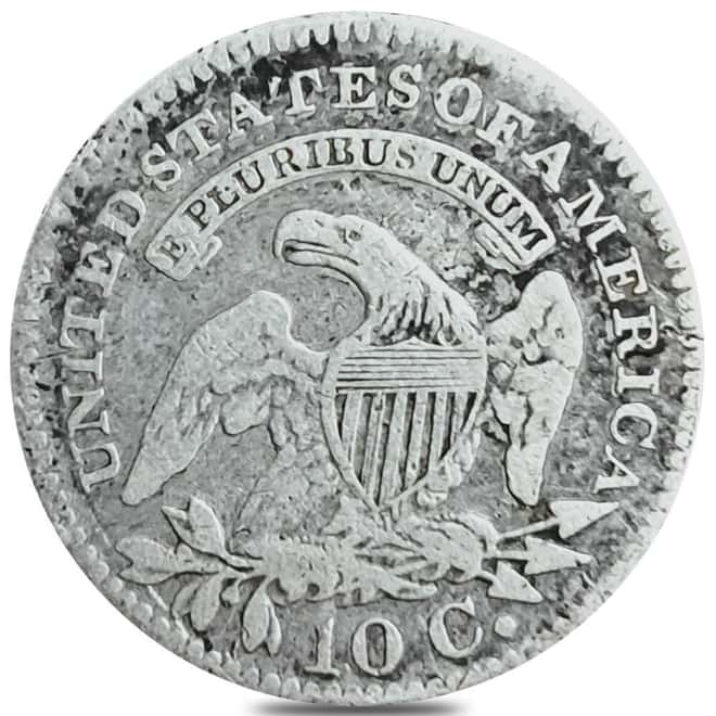 1809-1837 Capped Bust Dime 10C Silver Coin Fine (Random Year)