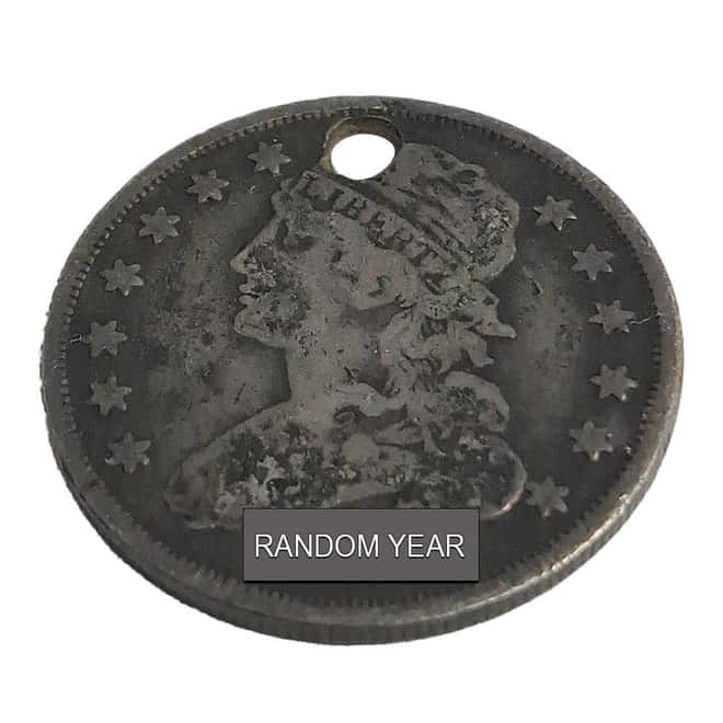 1815-1838 Capped Bust Quarter 25C Silver Coin Cull (Random Year)