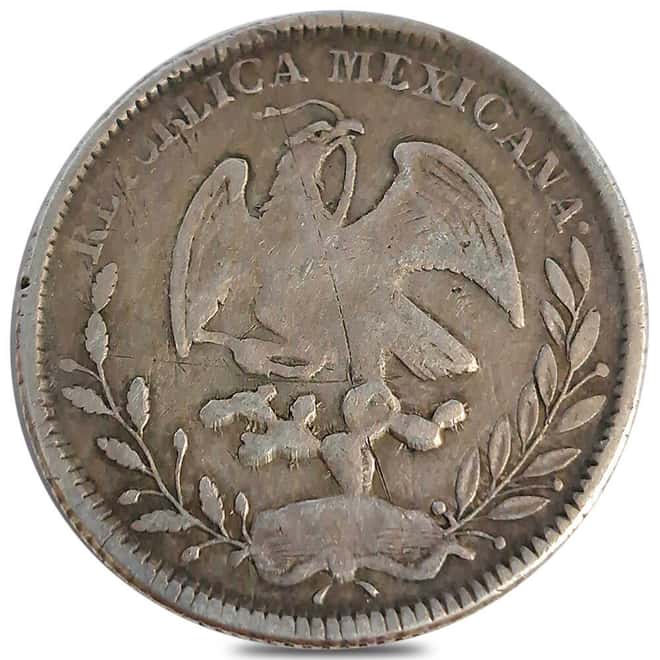 1835-1870 Mexico 4 Reales Silver Coin Avg Circ (Random Year)