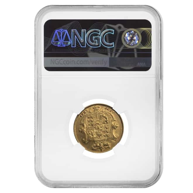 1836 British Gold Sovereign William IV NGC XF 45