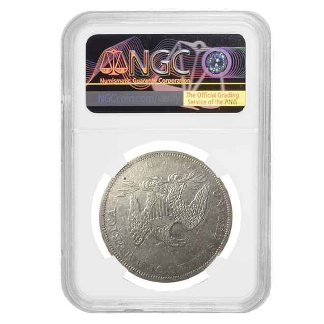 1843 Silver Seated Liberty Dollar Coin NGC VF 30