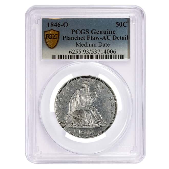 1846-O Seated Liberty Silver Half Dollar 50C PCGS AU Detail