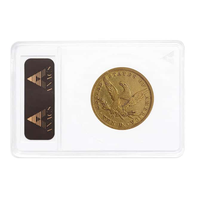 1847-O $10 Liberty Head Gold Coin ANACS VF 30 Details Rotated Dies Soapbox Holder