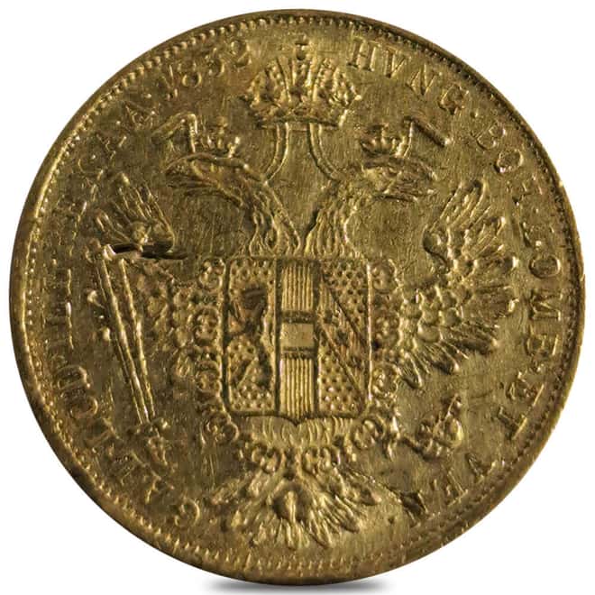 1852-1859 Austrian 1 Ducat Gold Coin Ex-Jewelry (Random Year)