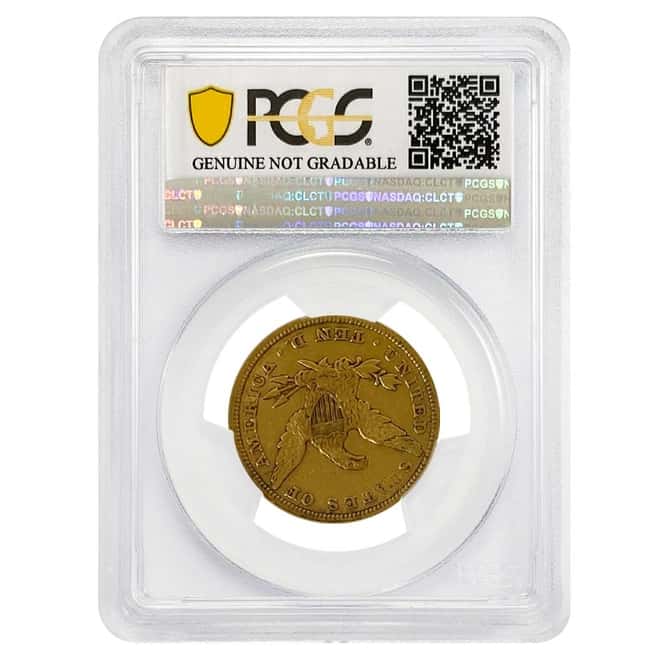 1853/'2' $10 Liberty Head Gold Eagle Coin PCGS XF Detail