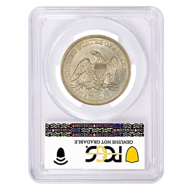 1861-O Seated Liberty Silver Half Dollar 50C PCGS AU Detail