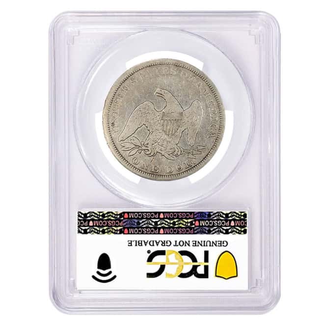 1864 Seated Liberty Silver Dollar $1 Coin PCGS G 06
