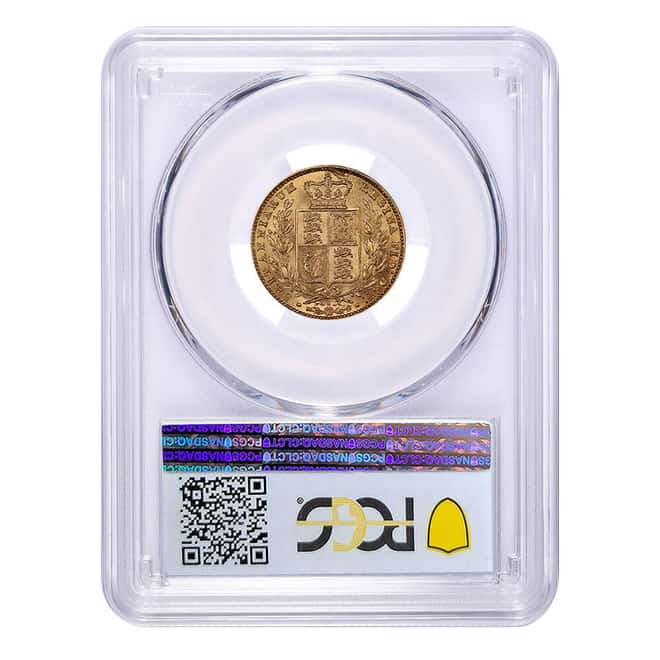 1871-S Australia Sovereign S-3855A Shield WW Incuse Gold Coin PCGS MS 62