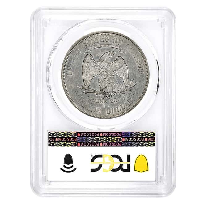 1874-CC Silver Trade Dollar $1 PCGS AU 50