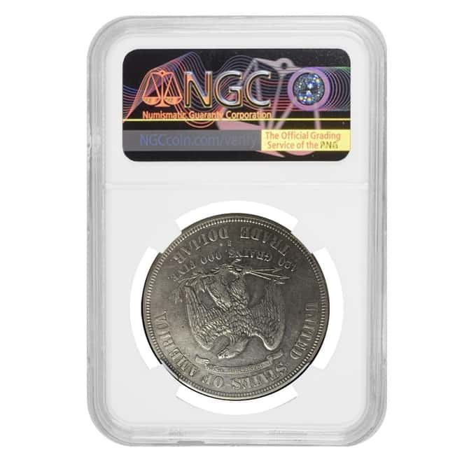 1875 S Silver Trade Dollar Coin NGC XF 40
