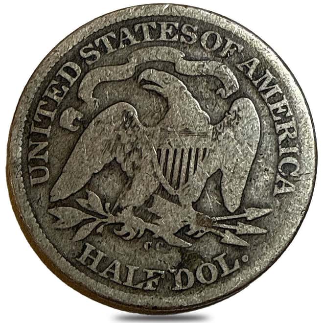 1876-CC United States Silver Half Dollar 50C Good G