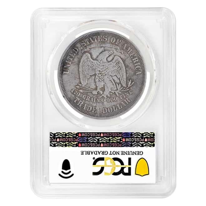 1876 Silver Trade Dollar $1 PCGS VF Detail