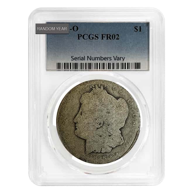 1878-1904 Morgan Silver Dollar $1 PCGS FR02 Fair 2 (Random Year)