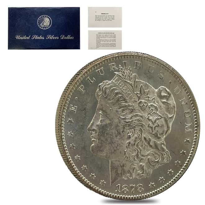 1878-CC Morgan Silver Dollar $1 BU GSA Soft Pack
