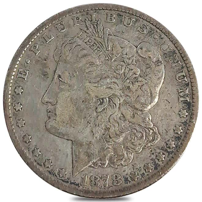 1878-CC Morgan Silver Dollar $1 Fine