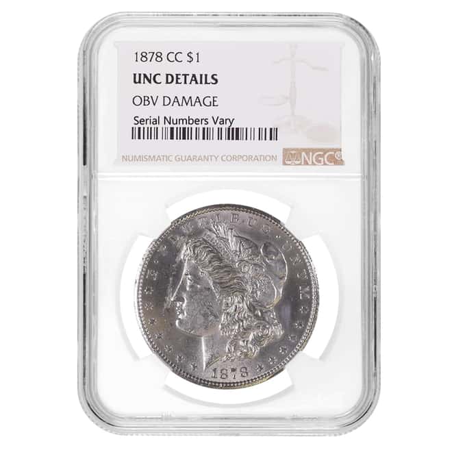 1878-CC Morgan Silver Dollar $1 NGC UNC Details