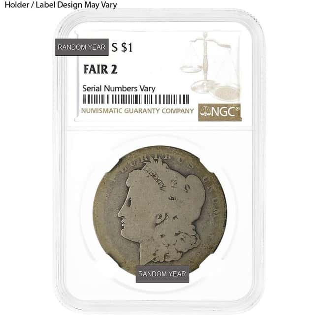 1878-1904 Morgan Silver Dollar $1 NGC Fair 2 (Random Year)