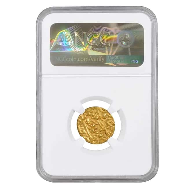 1878 (43) India Princely States Jaipur 1 Mohur Gold Coin NGC MS 65