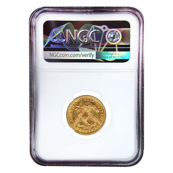 1878 $5 Liberty Head Half Eagle Gold Coin NGC MS 62