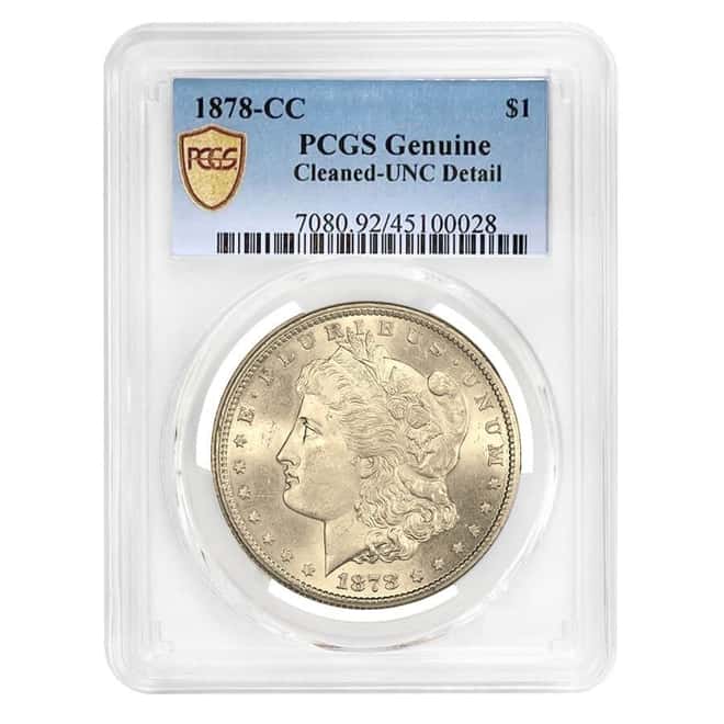 1878 CC Morgan Silver Dollar $1 PCGS UNC Detail