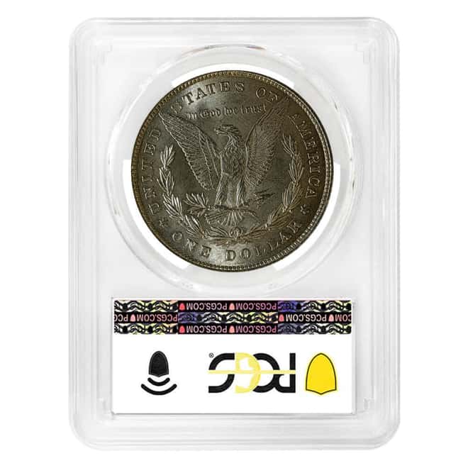 1878 Morgan Silver Dollar $1 8 Tailfeathers PCGS MS 62
