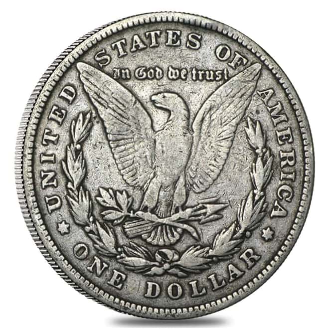 1878 Silver Morgan Dollar 8 Tailfeathers VG-VF