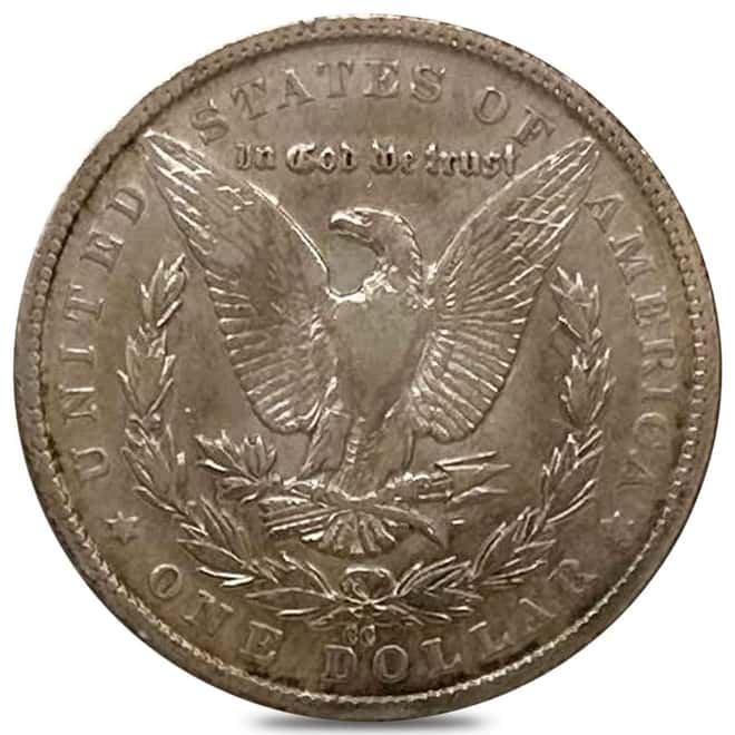 1879-CC Morgan Silver Dollar $1 Fine Details (Cleaned, Whizzed)