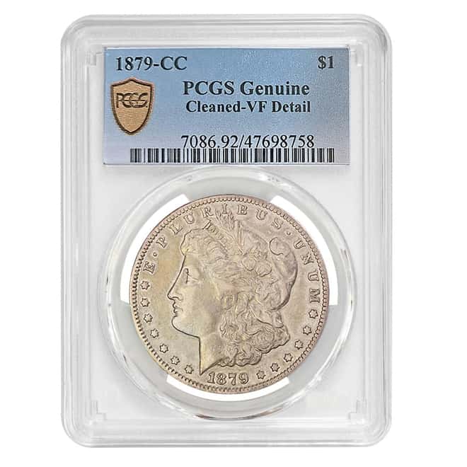 1879-CC Morgan Silver Dollar $1 PCGS VF Detail
