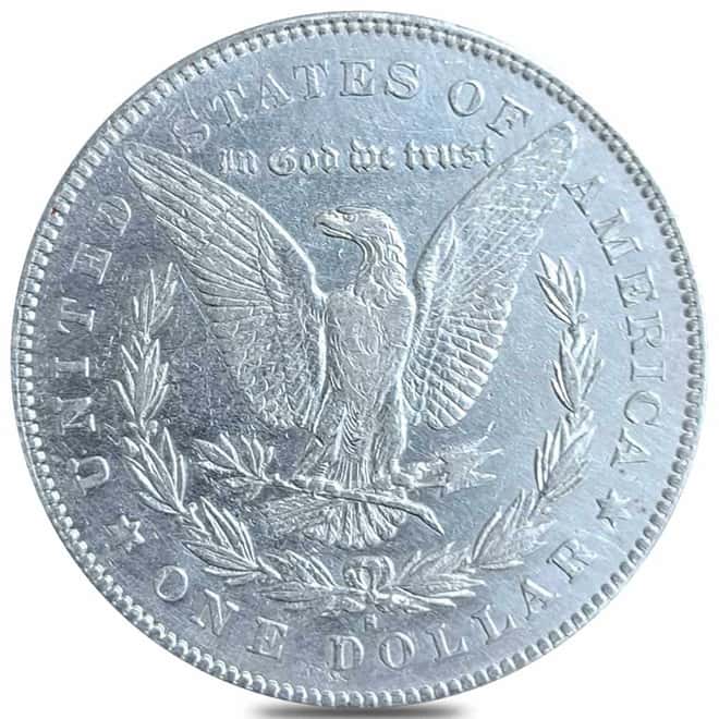 1879-S Morgan Silver Dollar $1 Reverse of 1878 AU Cleaned