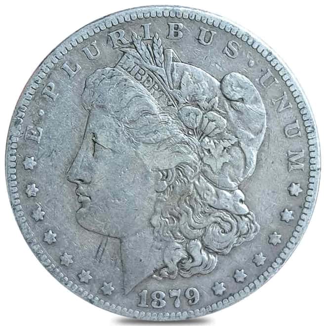 1879-S Morgan Silver Dollar $1 Reverse of 1878 Fine