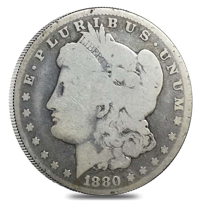 1880-CC Silver Morgan Dollar AG