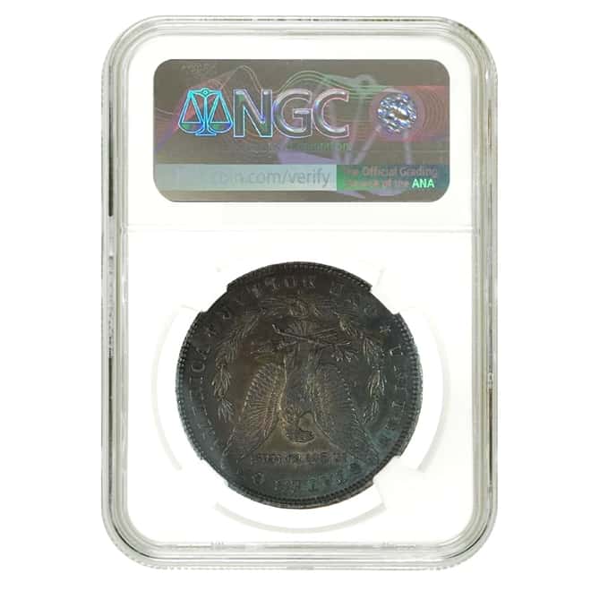 1880 O Morgan Silver Dollar $1 NGC AU 58