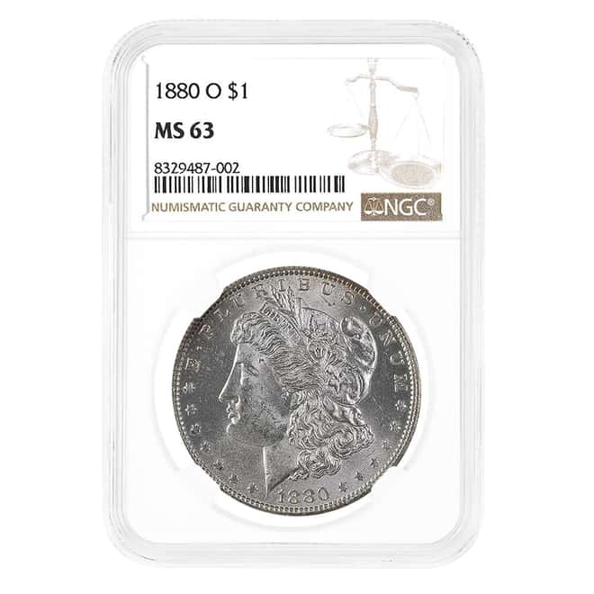 1880 O Morgan Silver Dollar $1 NGC MS 63