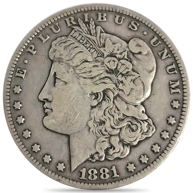 1881-CC Morgan Silver Dollar $1 VF Very Fine